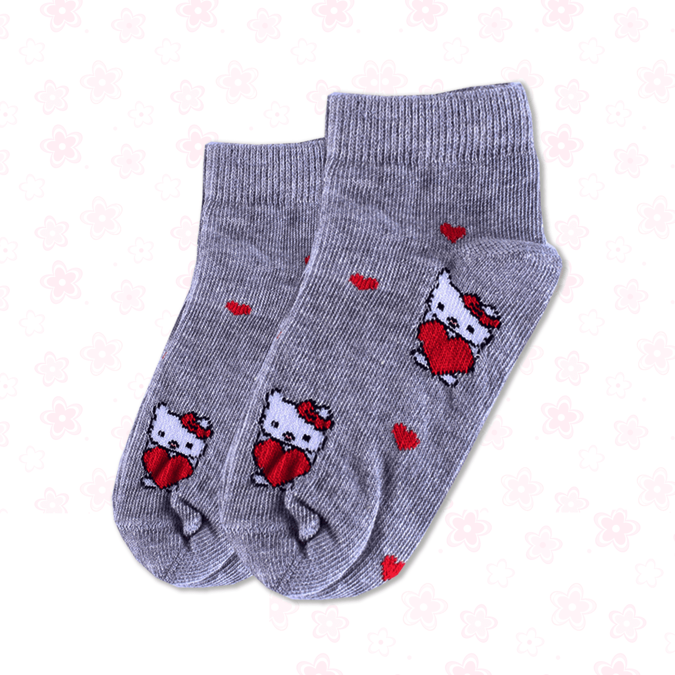 Girl's printed ankle socks