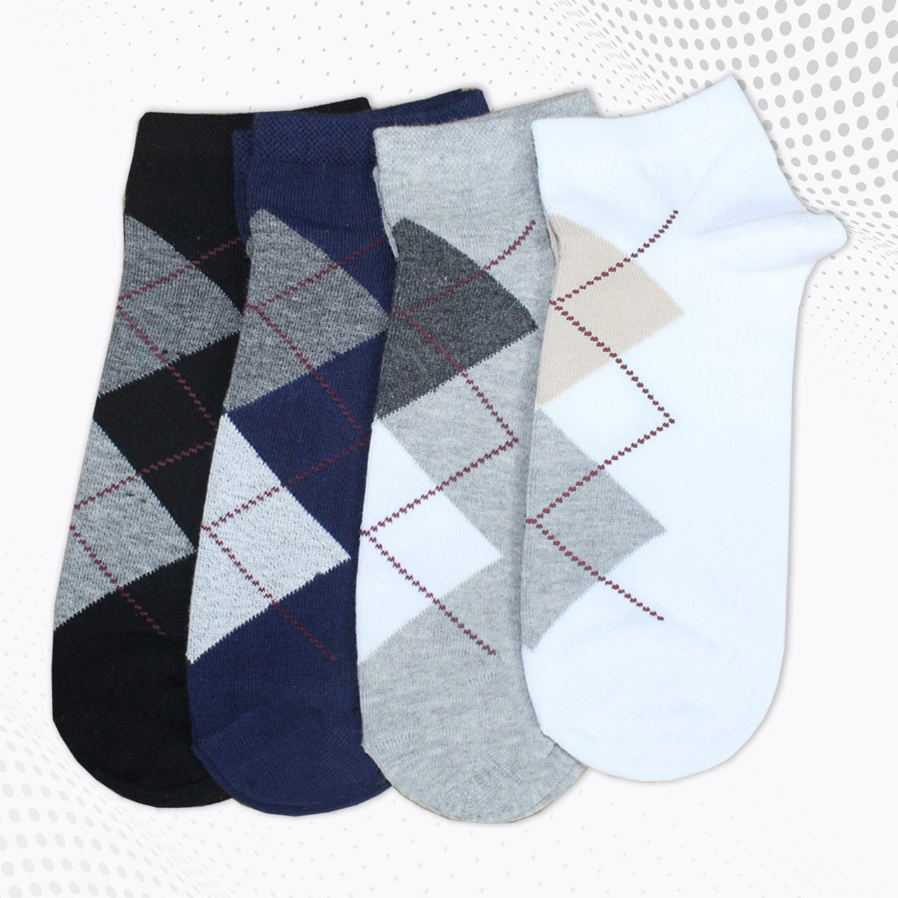 Men's printed ankle socks