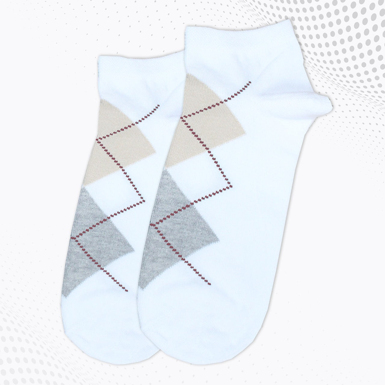 Men's printed ankle socks