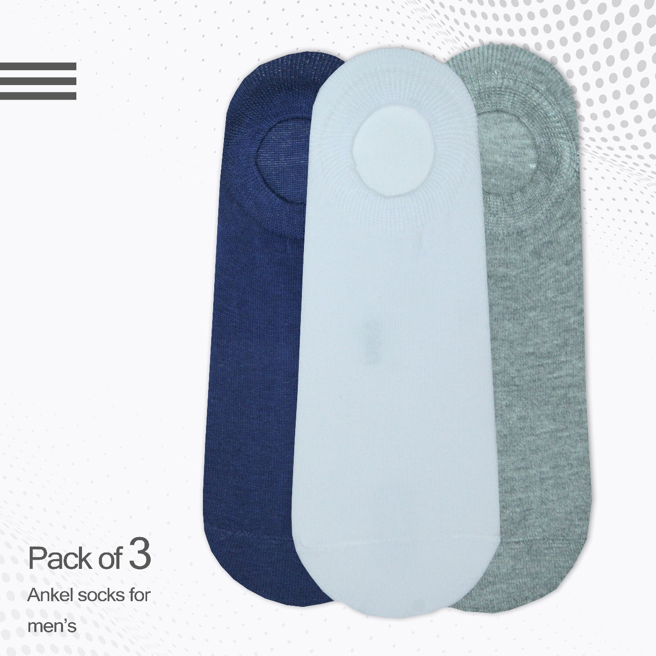 Men's basic Low-cut socks - Pack of 3