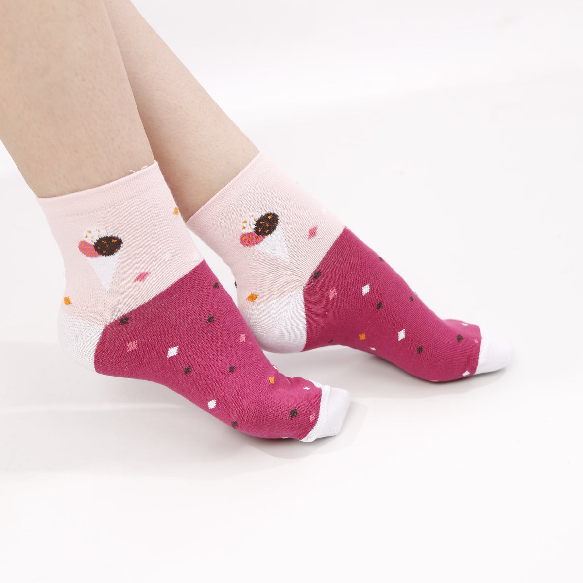 Women's printed half socks