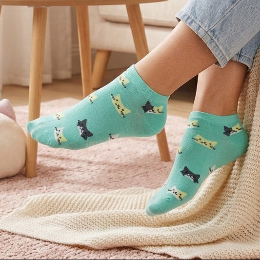 Women's printed ankle socks