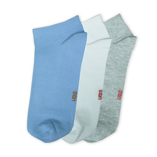 Women's basic ankle socks - Pack of 3