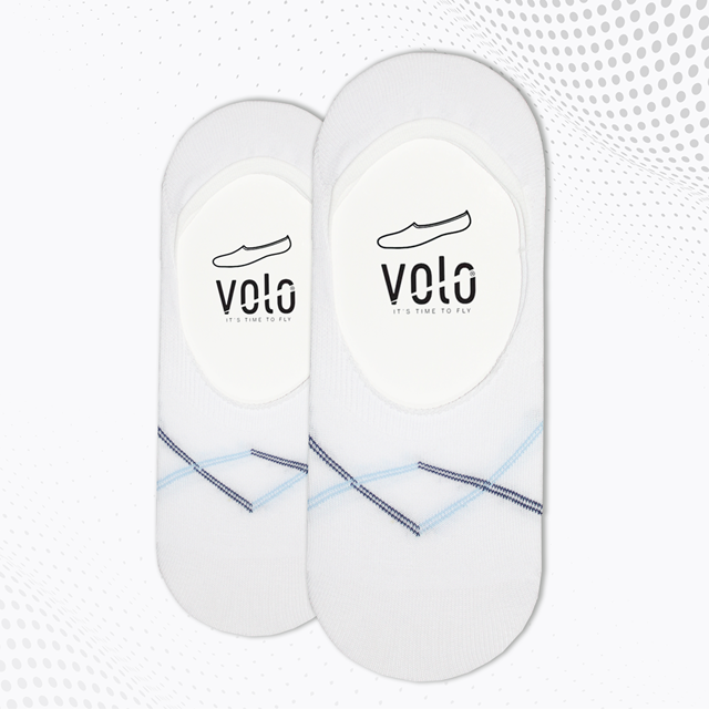 Men's printed no show socks