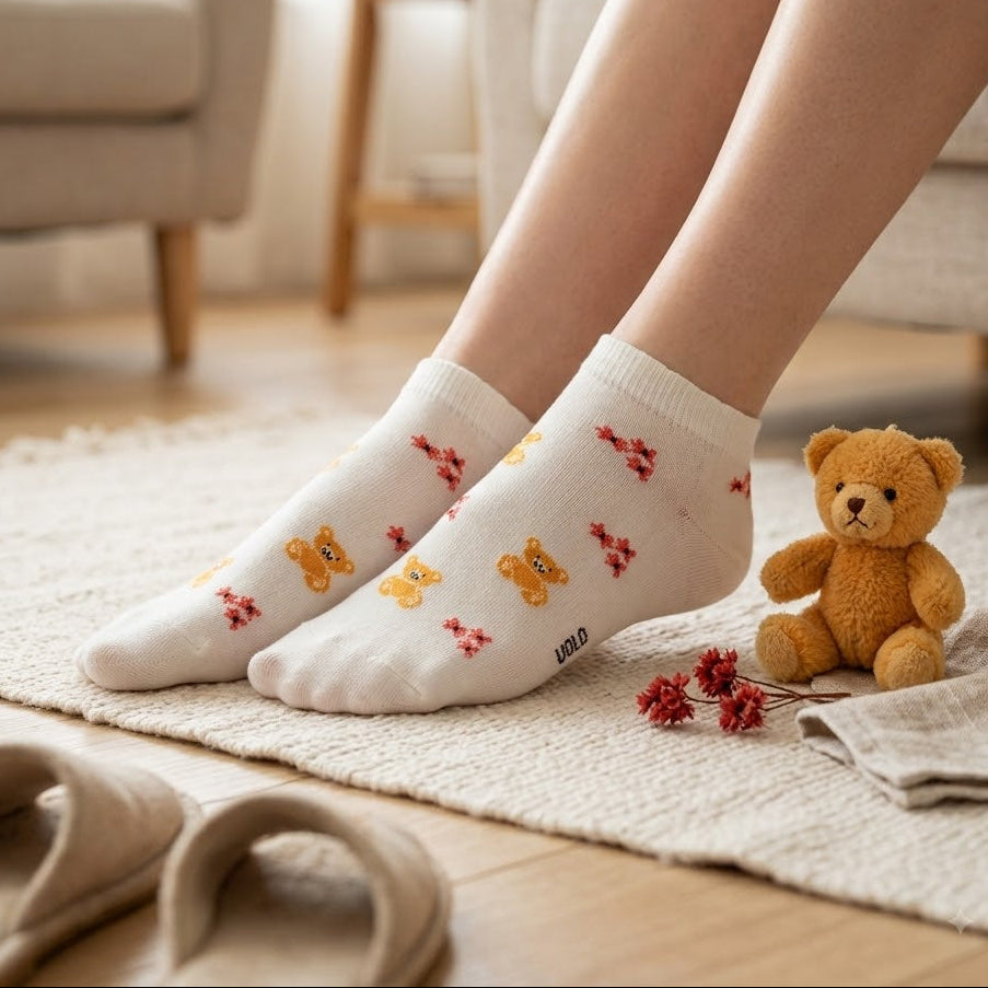 Women's printed ankle socks
