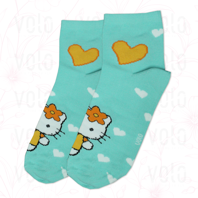 Women's printed half socks