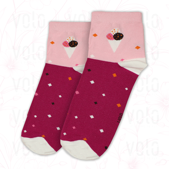 Women's printed half socks
