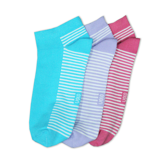 Women's printed ankle socks - Pack of 3