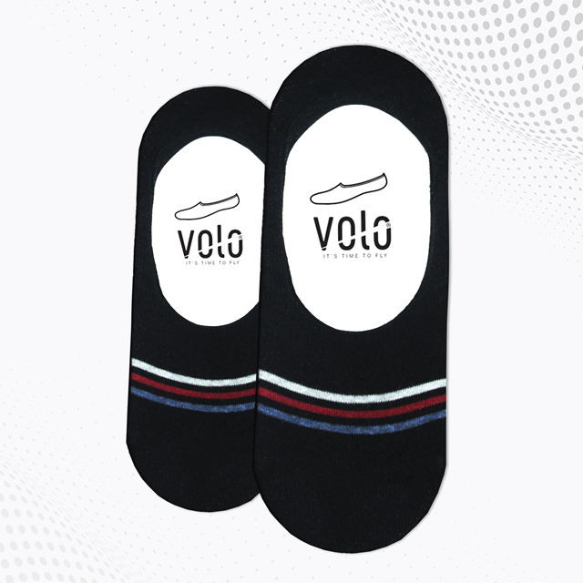 Men's printed no show socks