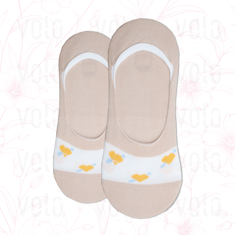 Women's printed no show socks