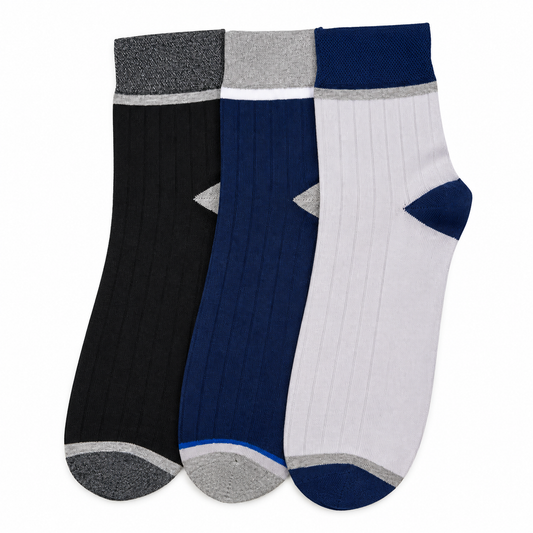 Men's basic half socks - Pack of 3