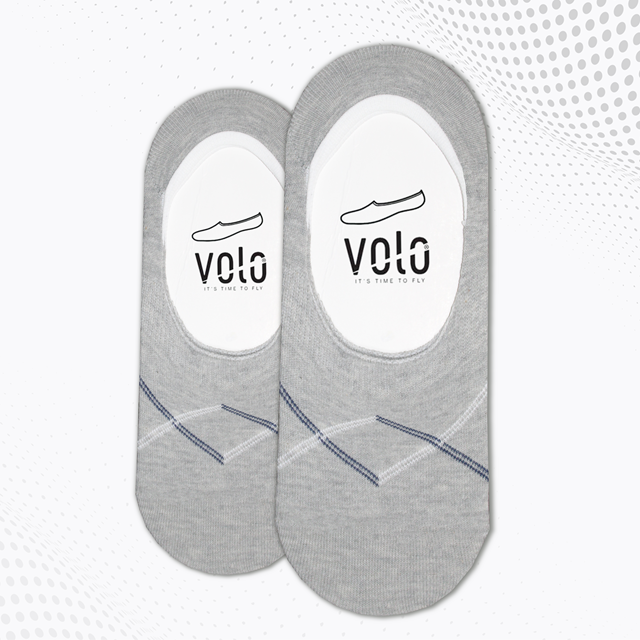 Men's printed no show socks