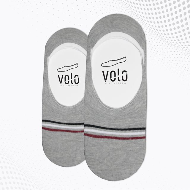 Men's printed no show socks