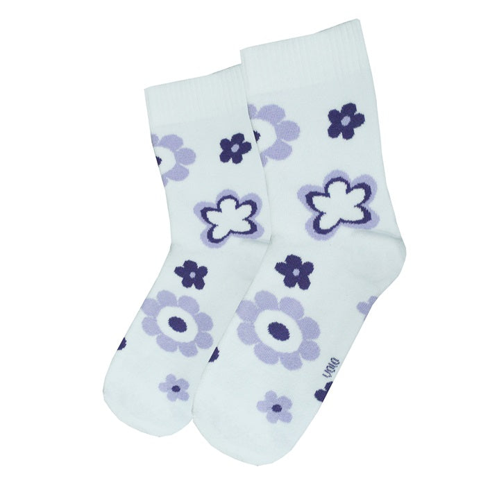 Women's printed half socks - Full terry