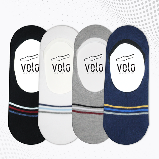 Men's printed no show socks