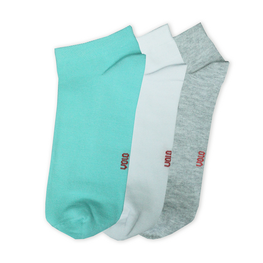 Women's basic ankle socks - Pack of 3