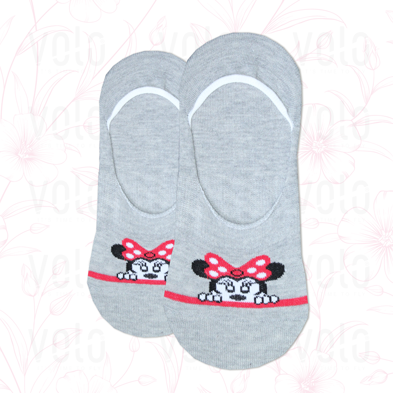 Women's printed no show socks