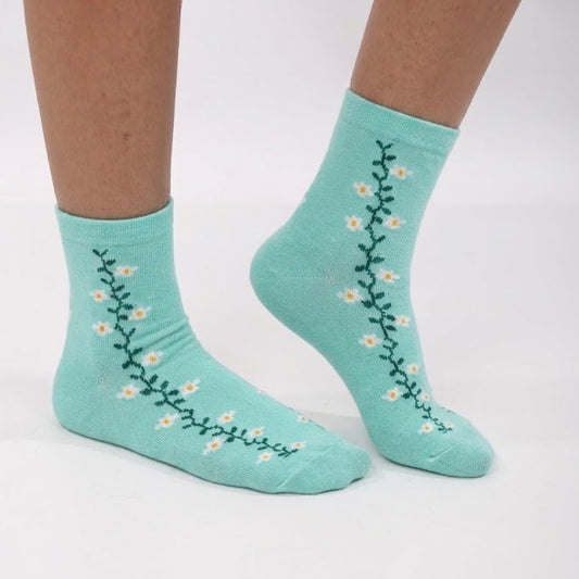 Women's printed half socks