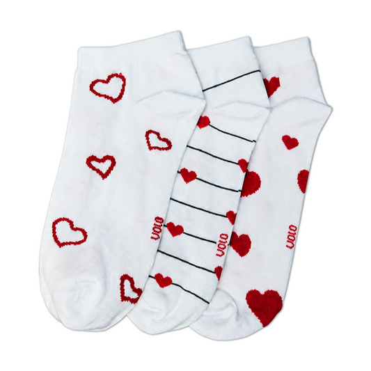 Women's printed ankle socks - Pack of 3