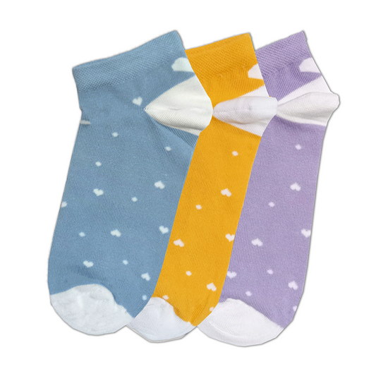Women's printed ankle socks - Pack of 3