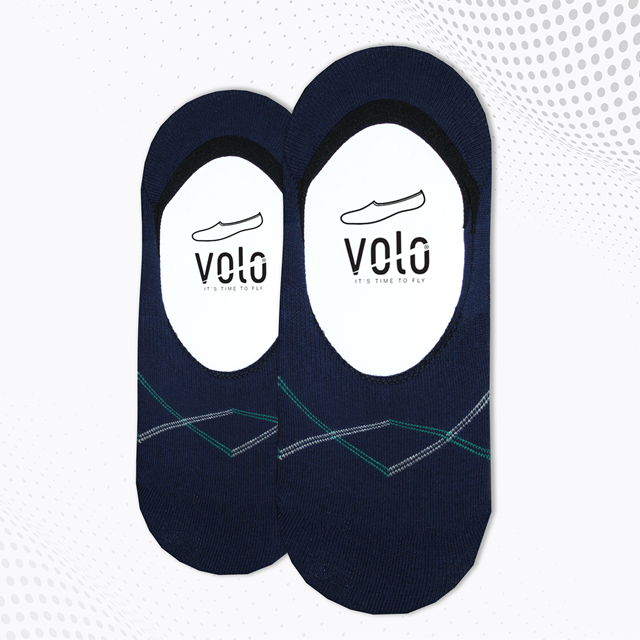 Men's printed no show socks
