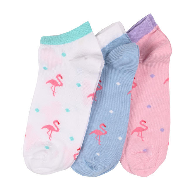 Women's printed ankle socks - Pack of 3