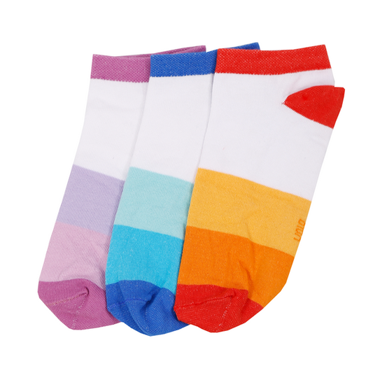 Women's printed ankle socks - Pack of 3