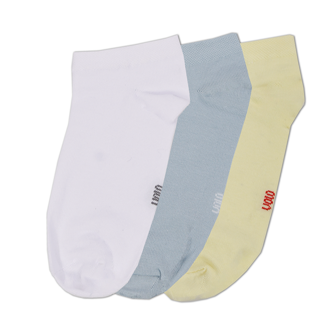 Women's basic ankle socks - Pack of 3