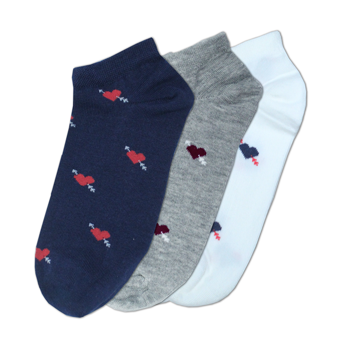 Women's basic ankle socks - Pack of 3