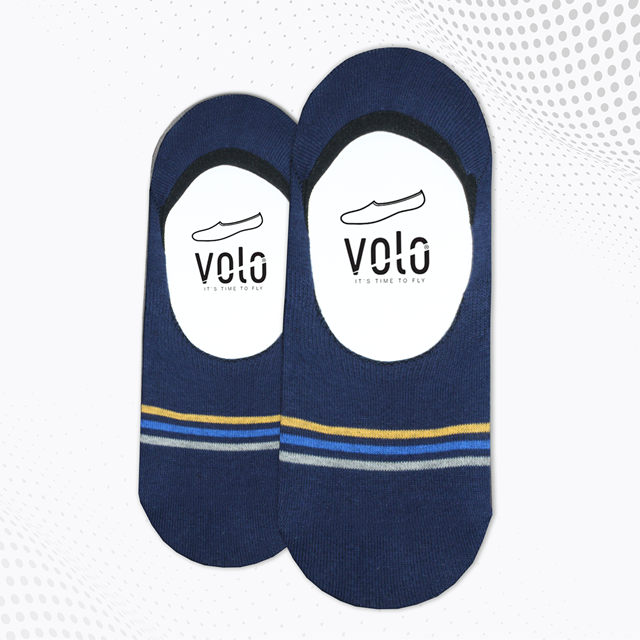 Men's printed no show socks