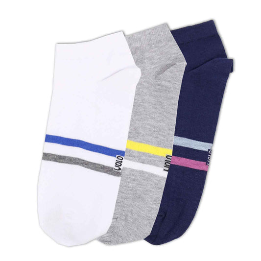 Men's printed ankle socks - Pack of 3