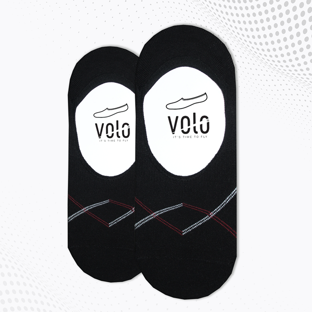 Men's printed no show socks