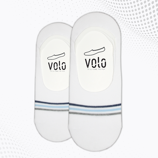 Men's printed no show socks