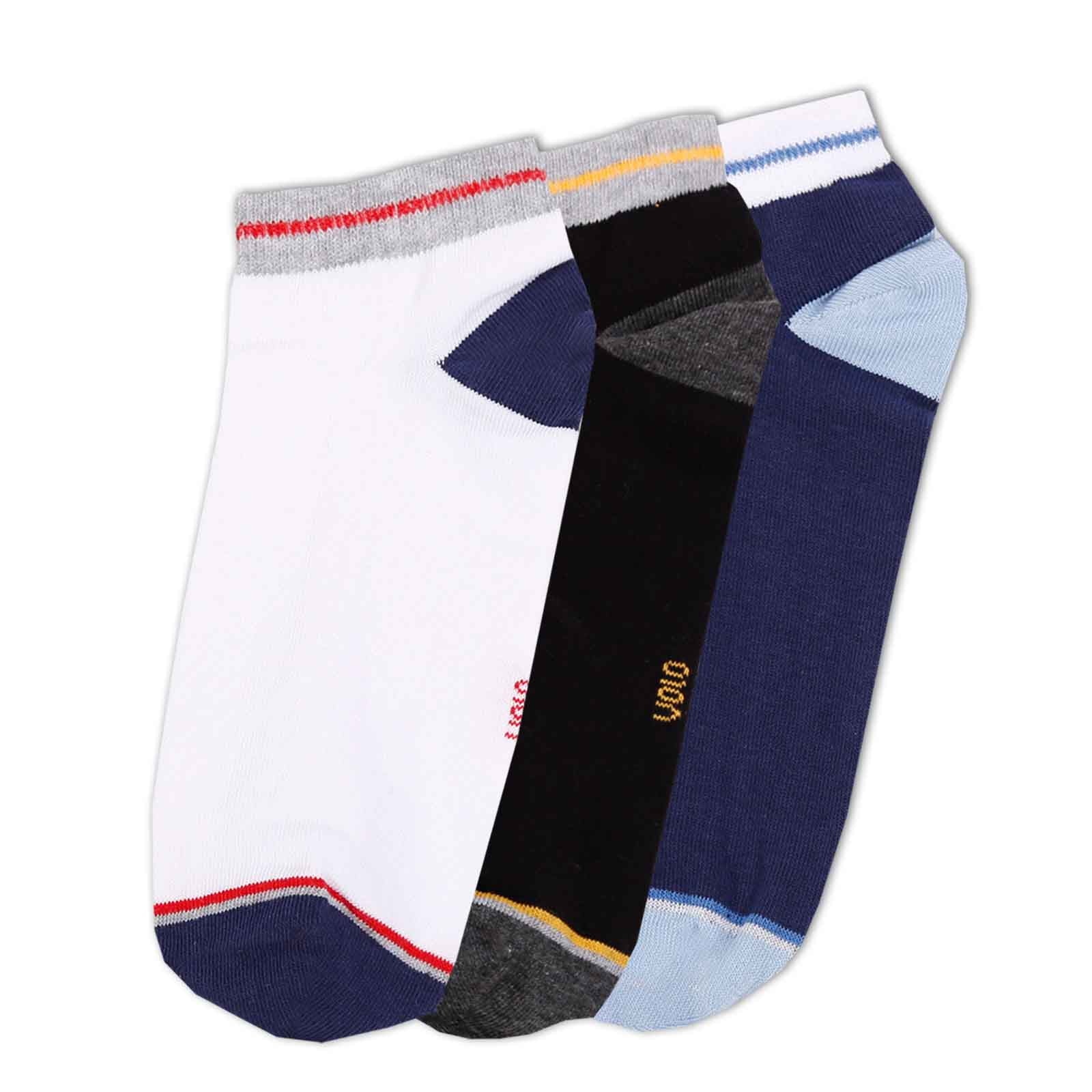 Men's printed ankle socks - Pack of 3