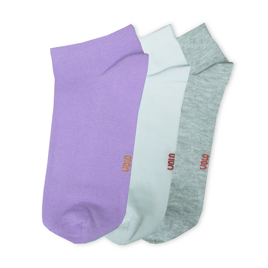 Women's basic ankle socks - Pack of 3