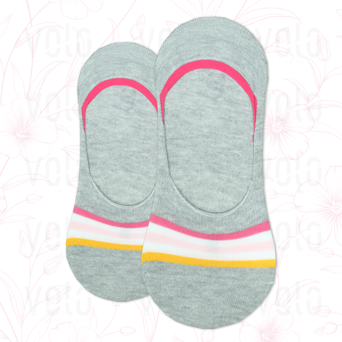 Women's printed no show socks