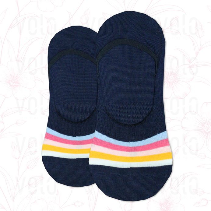 Women's printed no show socks