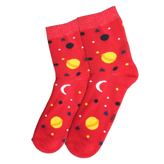 Women's printed half socks - Full terry