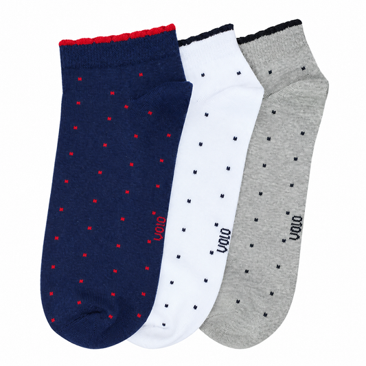 Women's basic ankle socks - Pack of 3