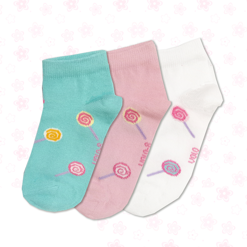 Girl's printed ankle socks