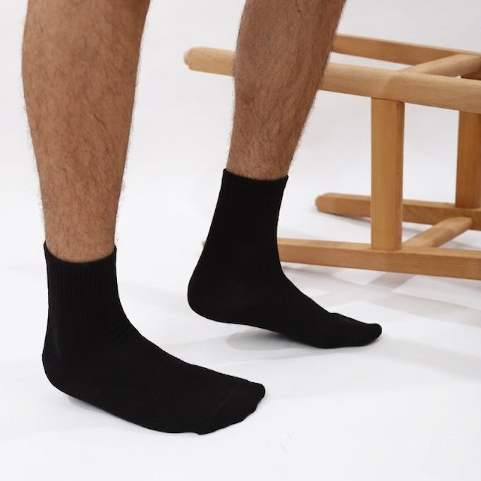 Men's basic half socks - Pack of 3