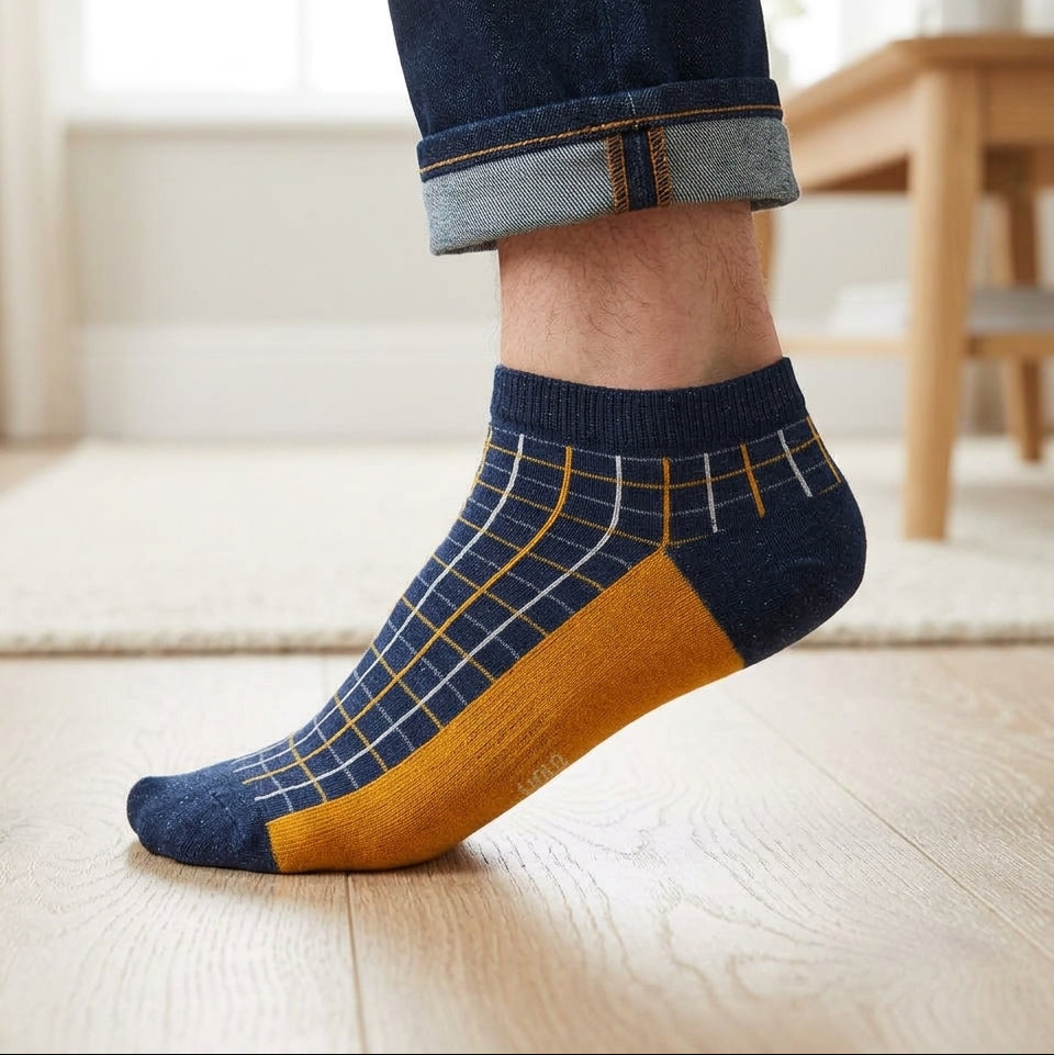 Men's printed ankle socks