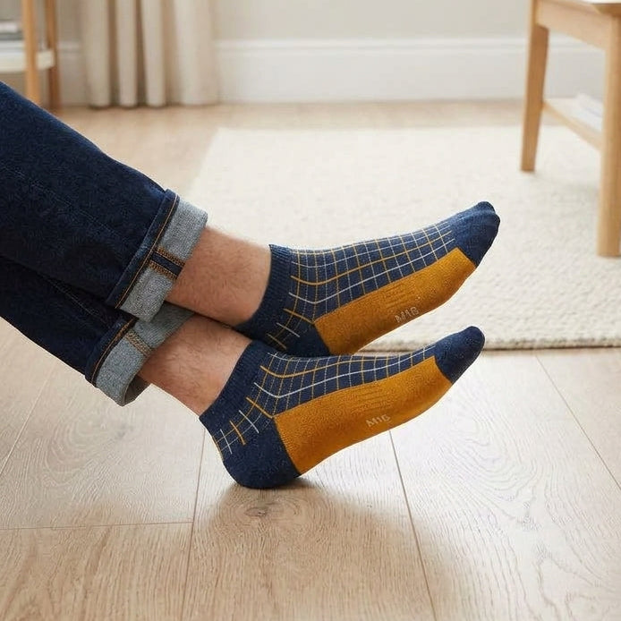 Men's printed ankle socks
