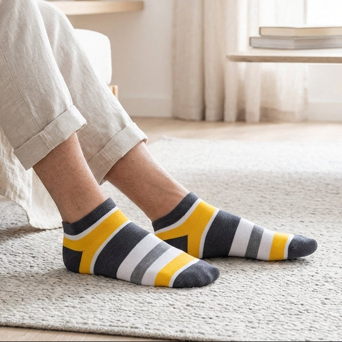 Men's printed ankle socks