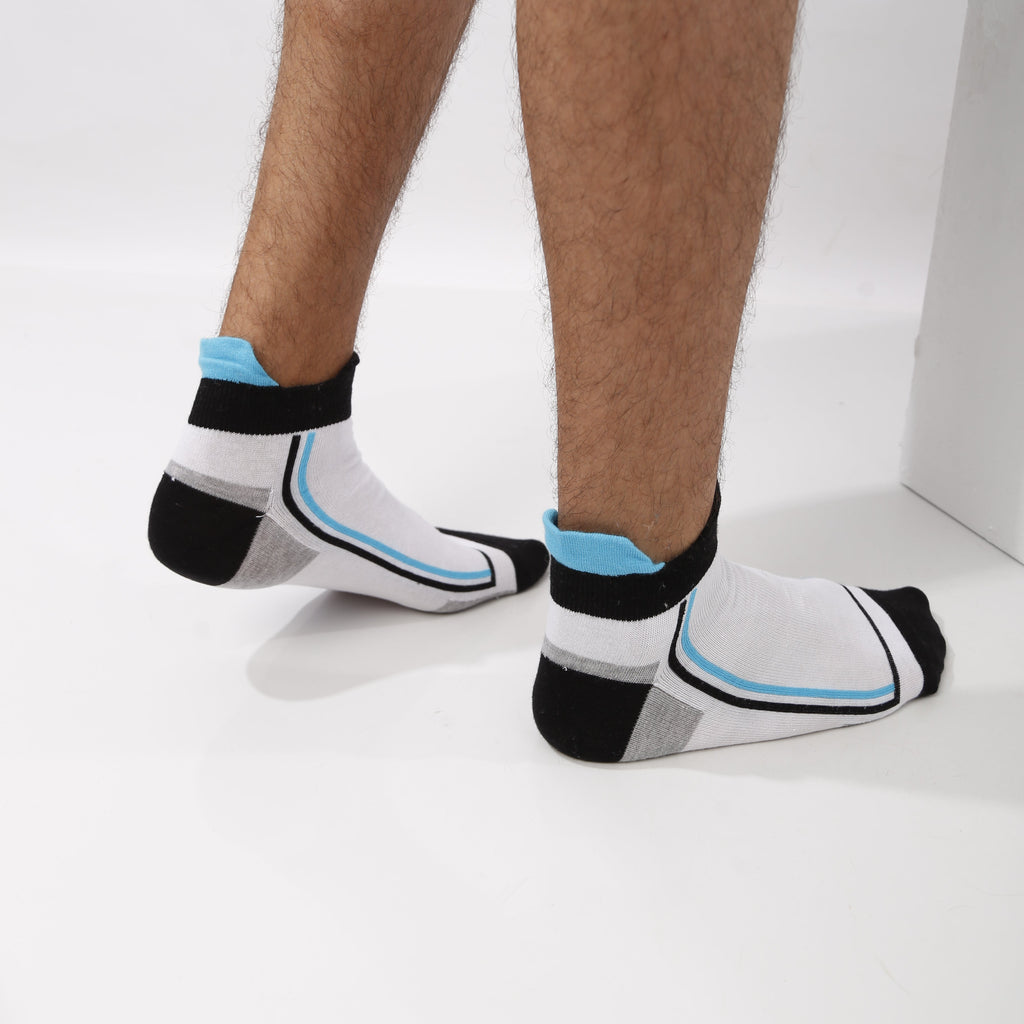 Men's printed ankle socks - Pack of 3