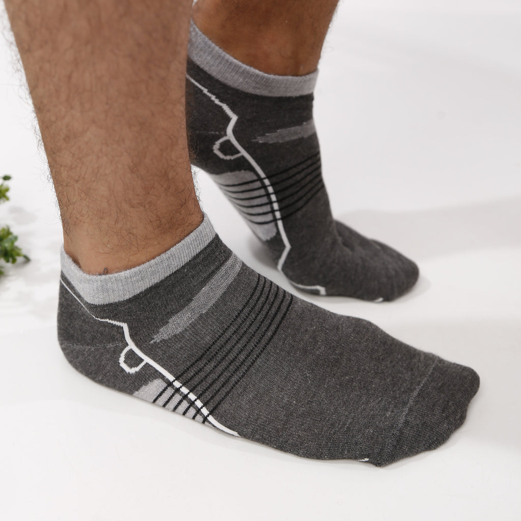 Men's printed ankle socks