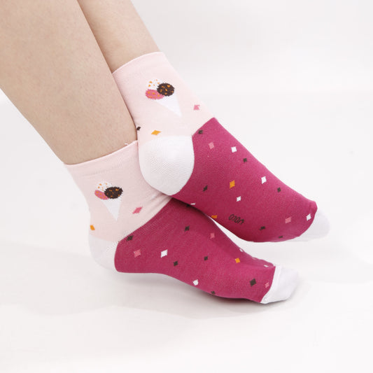 Women's printed half socks