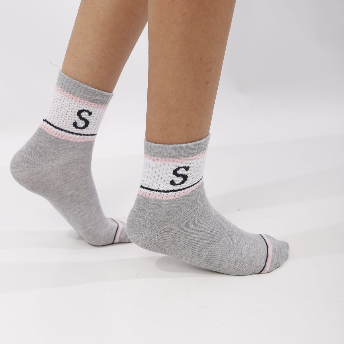 Women's printed half socks