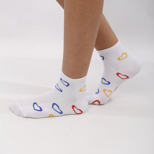 Women's printed half socks