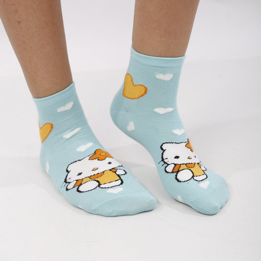 Women's printed half socks
